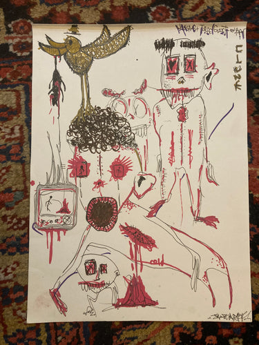 Wolfgang and Jorge Gusset on paper